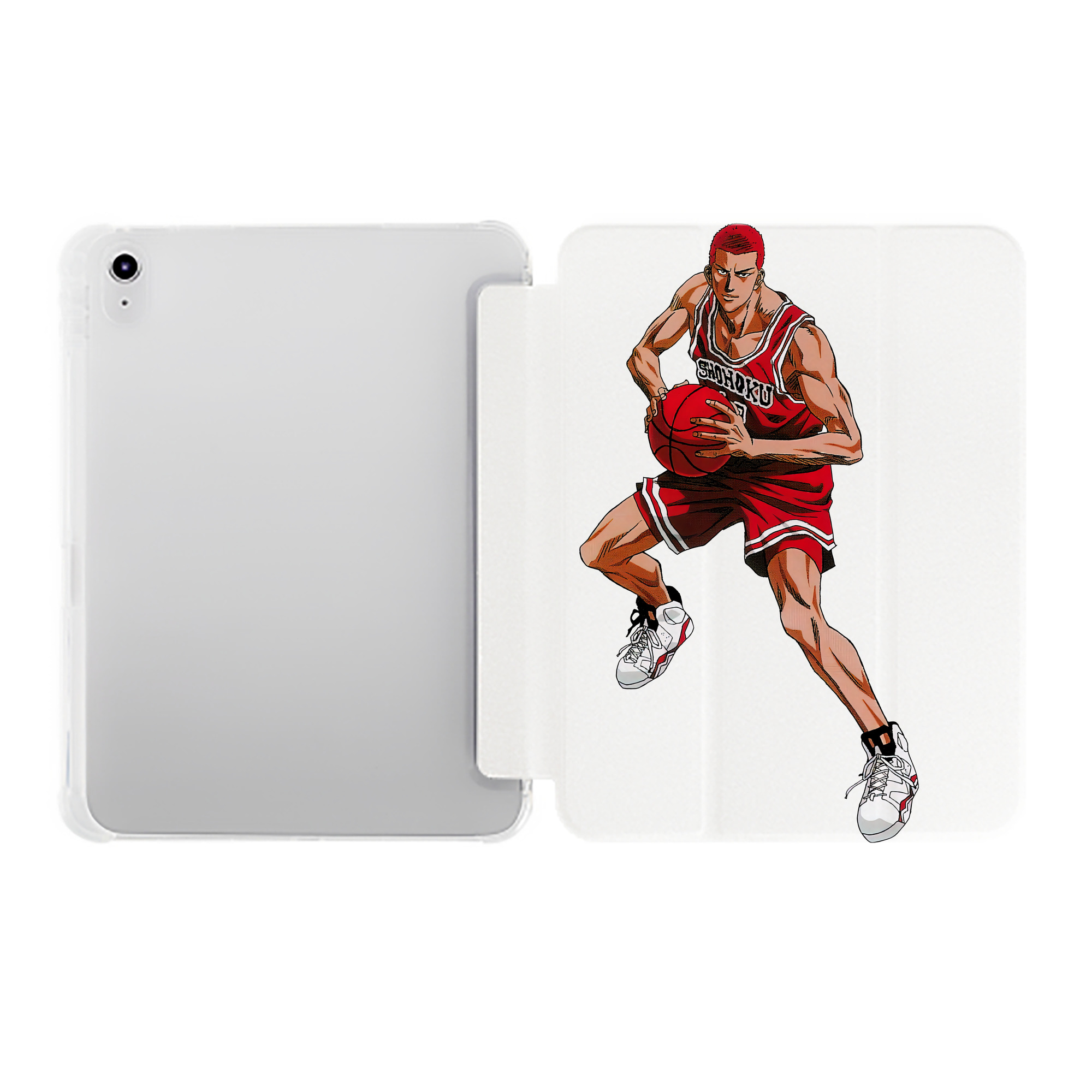 （画像用） SLAM DUNK／スラムダンク IPad ケース ペン収納付き 三つ折りスタンド PUレザー×シリコン 対応機種9.5/10.5/10.9インチ